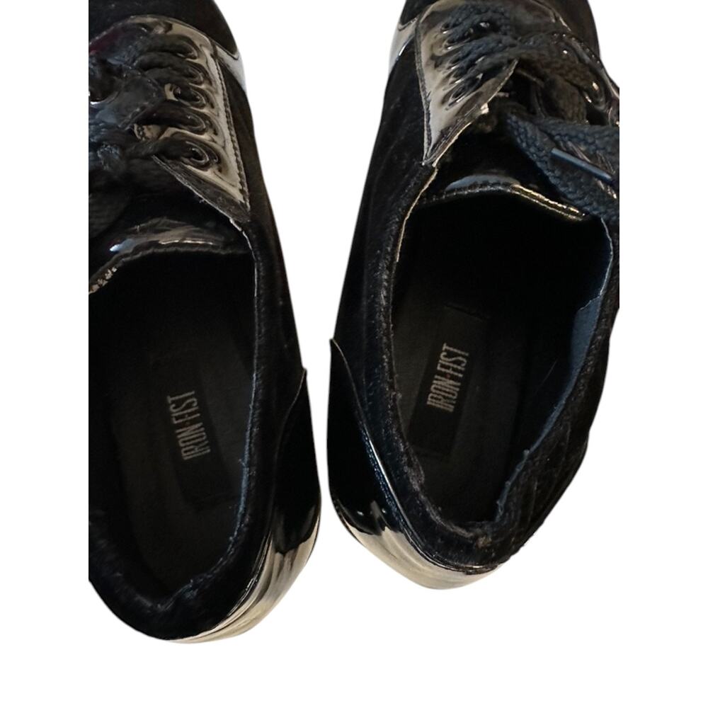 Iron Fist Creature of The Night Black Batwing Platform Shoes US 7 Goth Alt Punk - Picture 7 of 7
